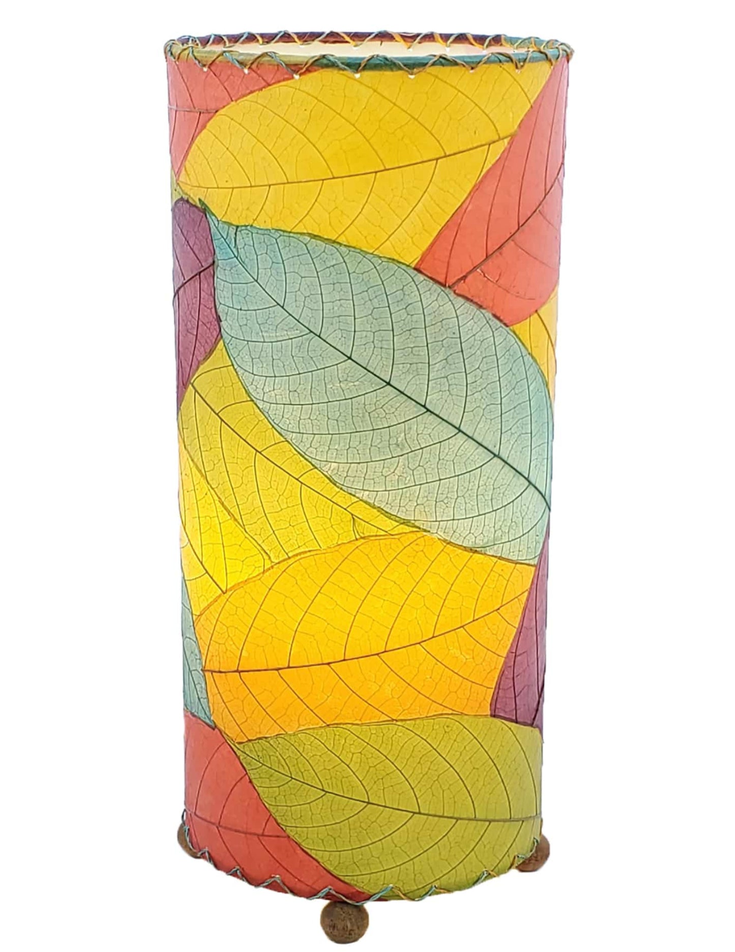 Cocoa Leaf Cylinder Lamp