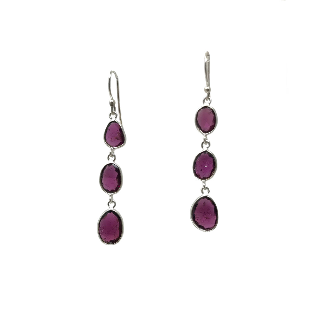 Rhodochrosite Drop Earrings
