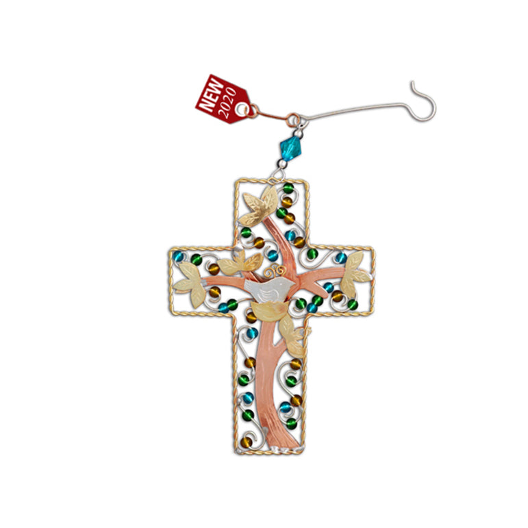 Tree of Life Cross Ornament