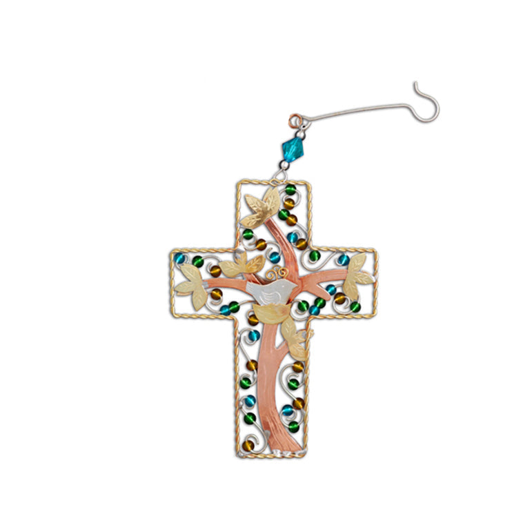 Tree of Life Cross Ornament