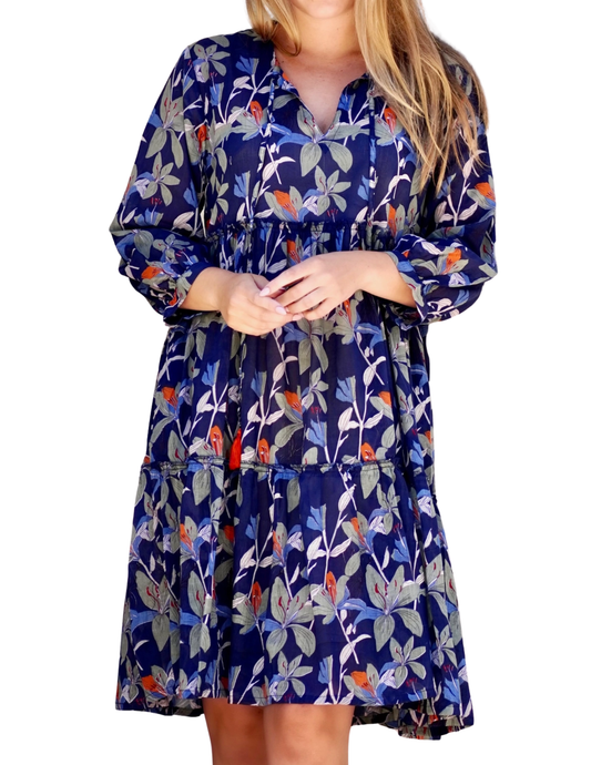Camby Dress Navy Floral