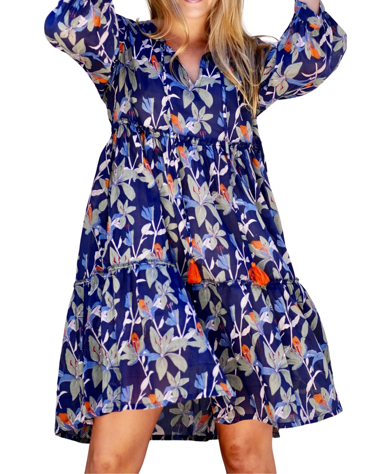 Camby Dress Navy Floral