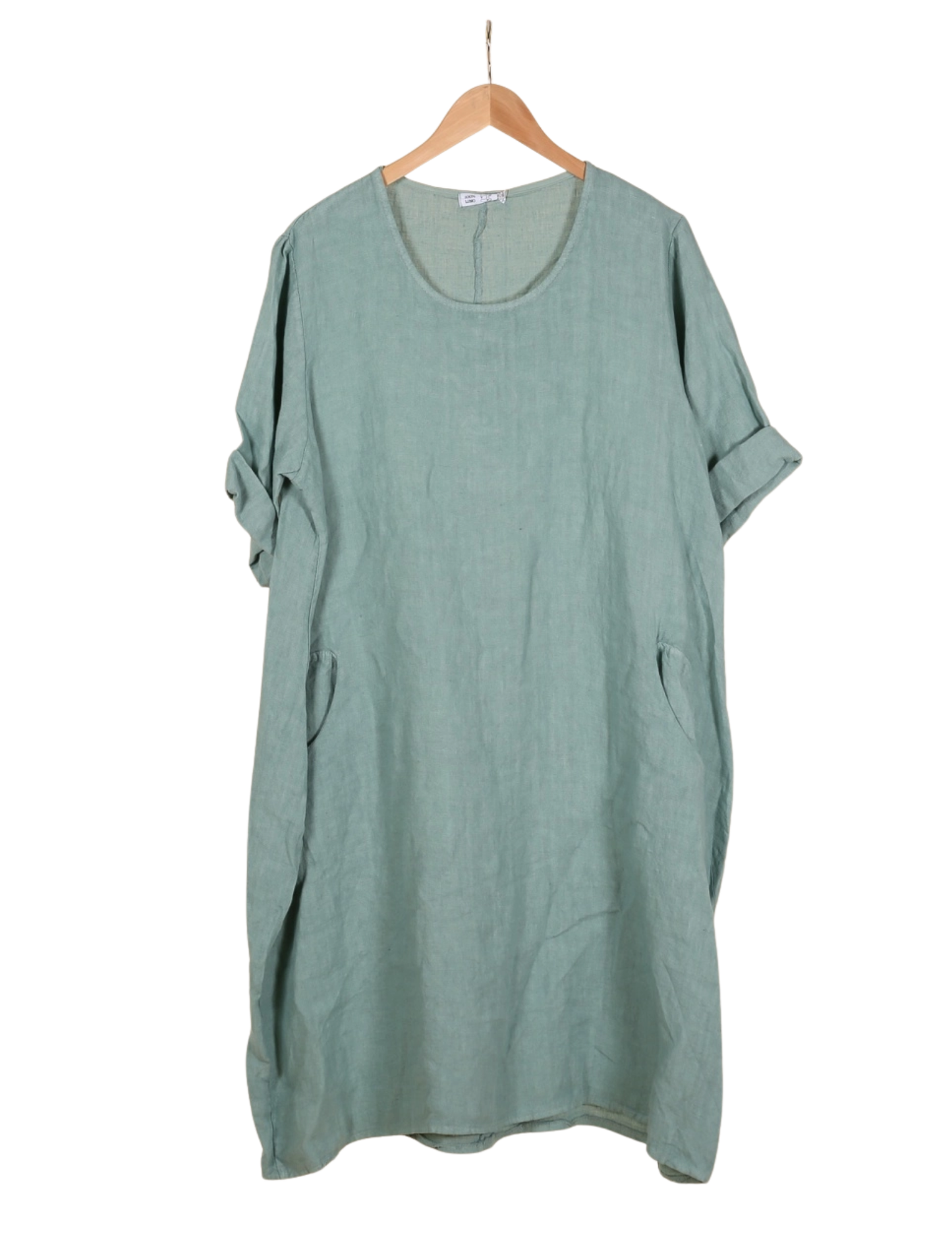Round Neck Linen Dress
