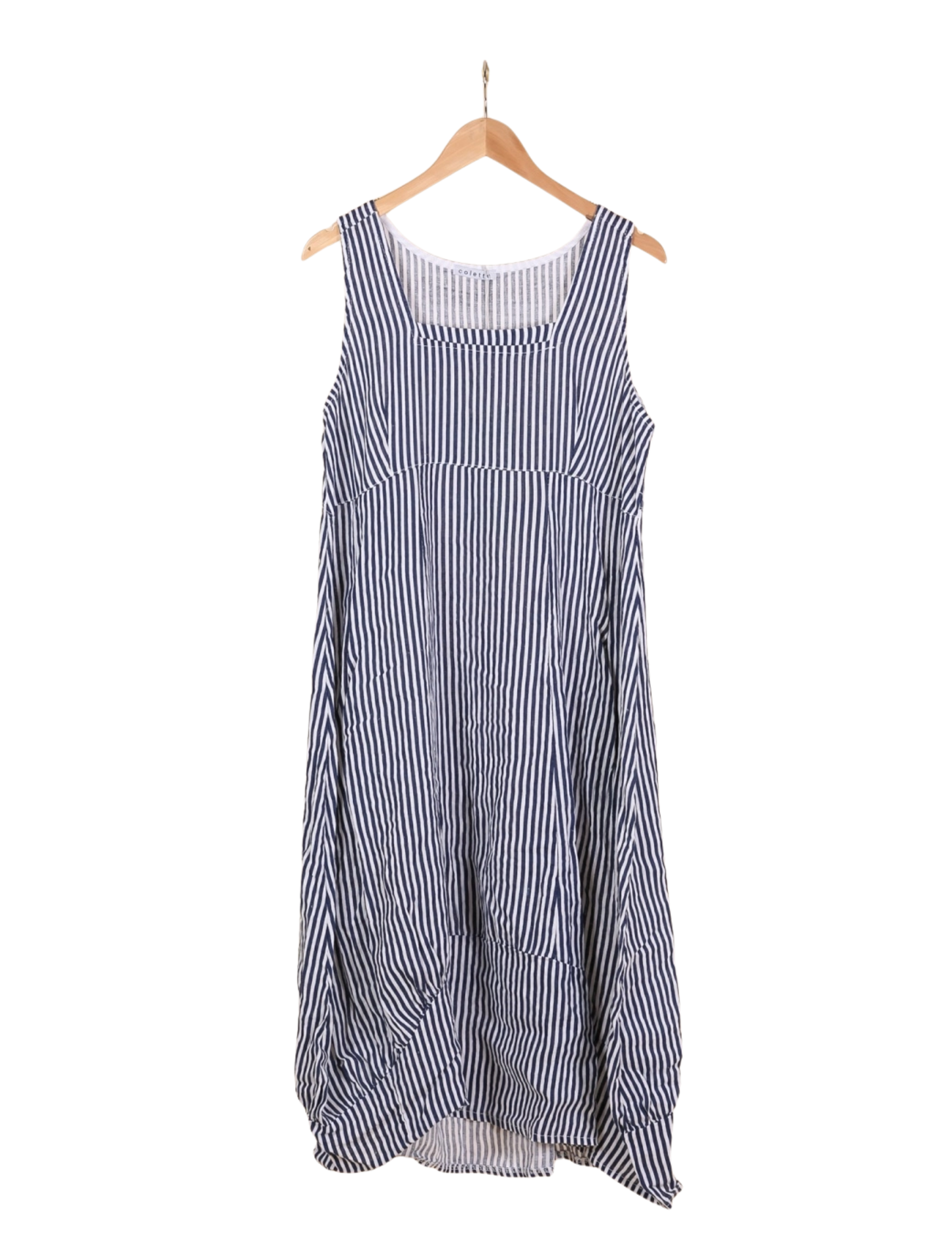 Sleeveless Striped Linen Dress