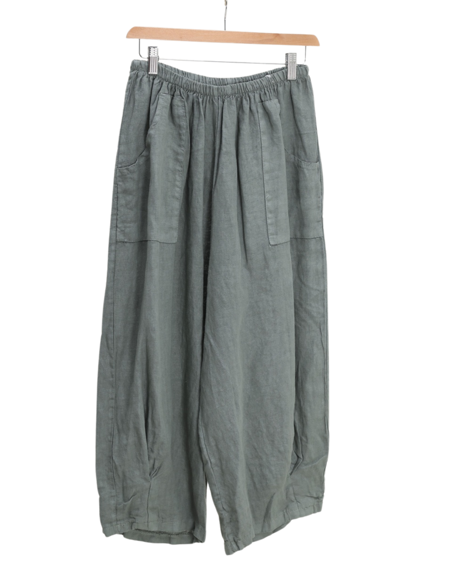Linen Barrel Pants