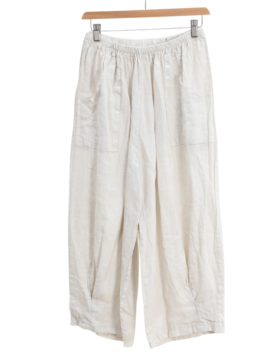 Linen Barrel Pants