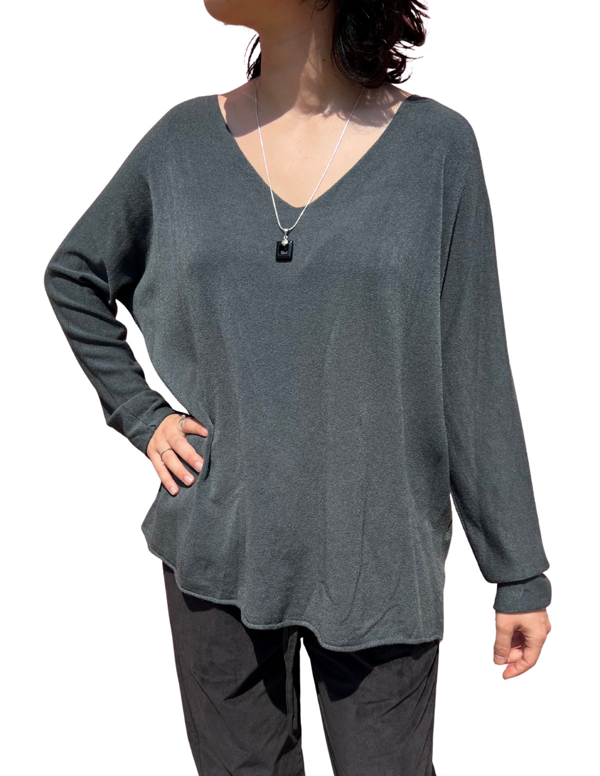 Cashmere Blend V-Neck Sweater