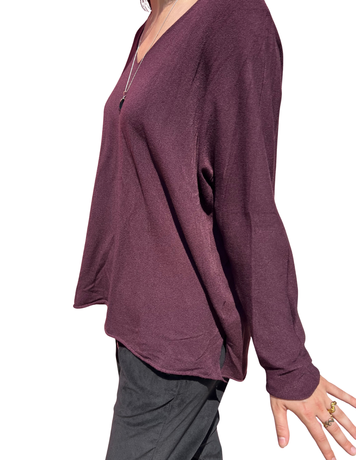 Cashmere Blend V-Neck Sweater
