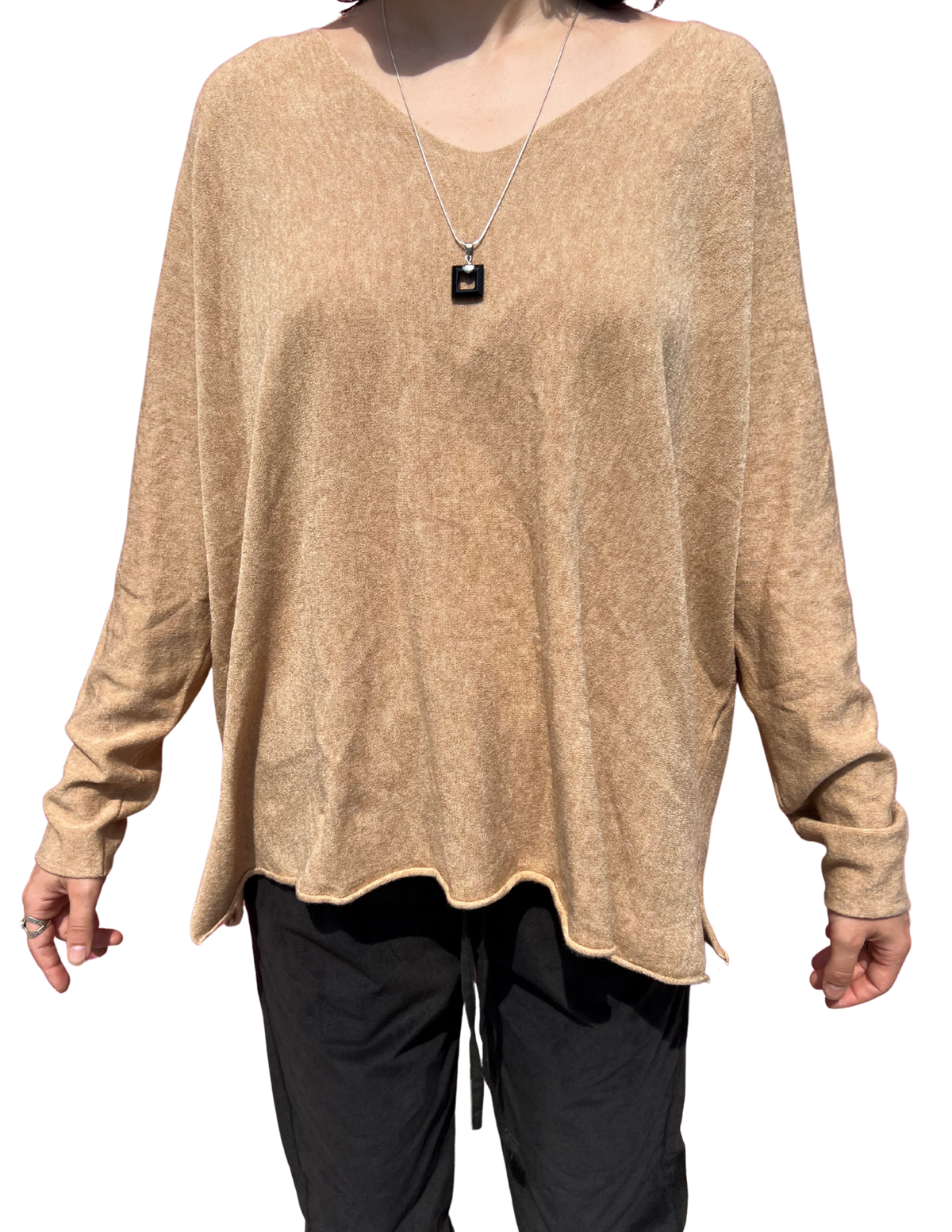 Cashmere Blend V-Neck Sweater
