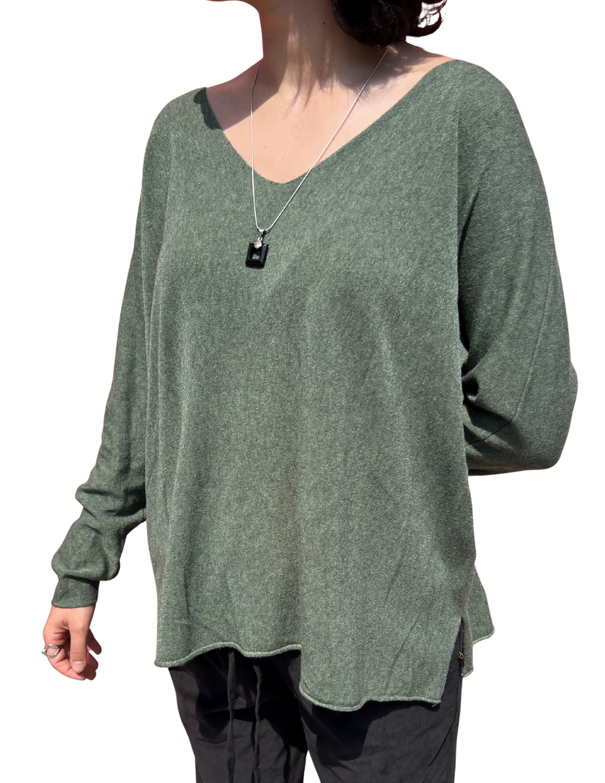 Cashmere Blend V-Neck Sweater