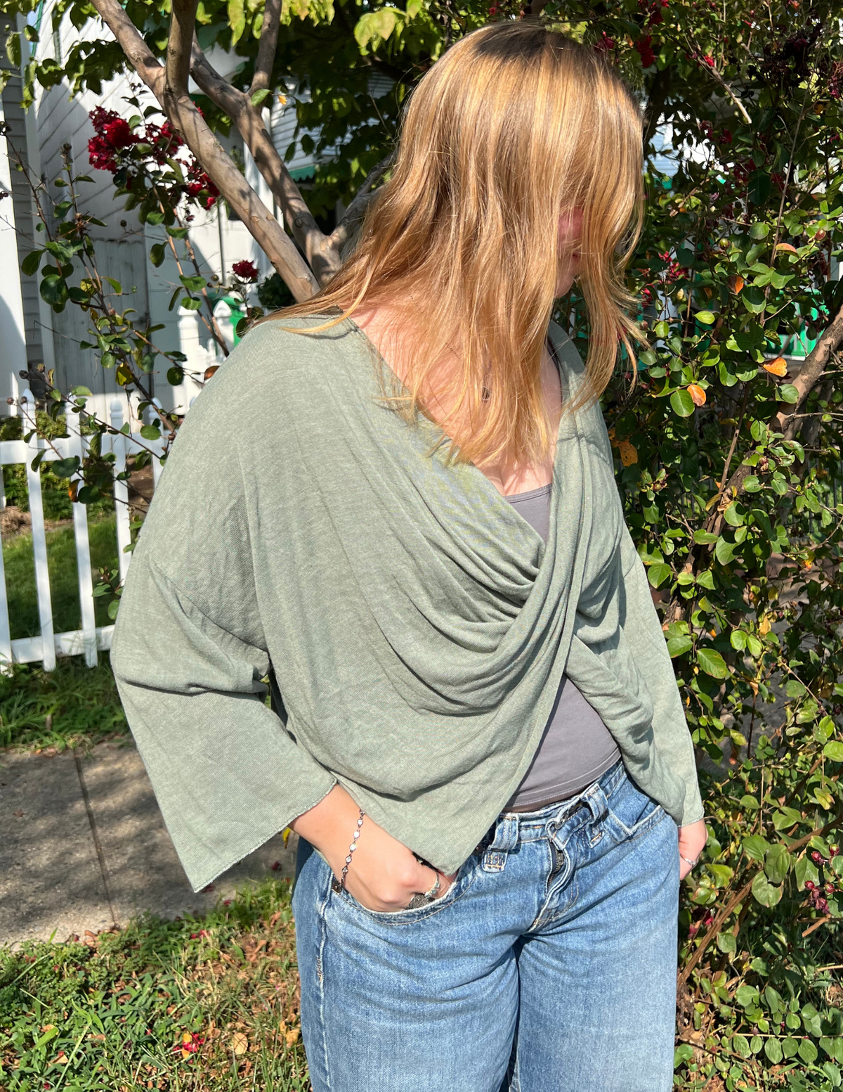 Criss Cross Lightweight Sweater