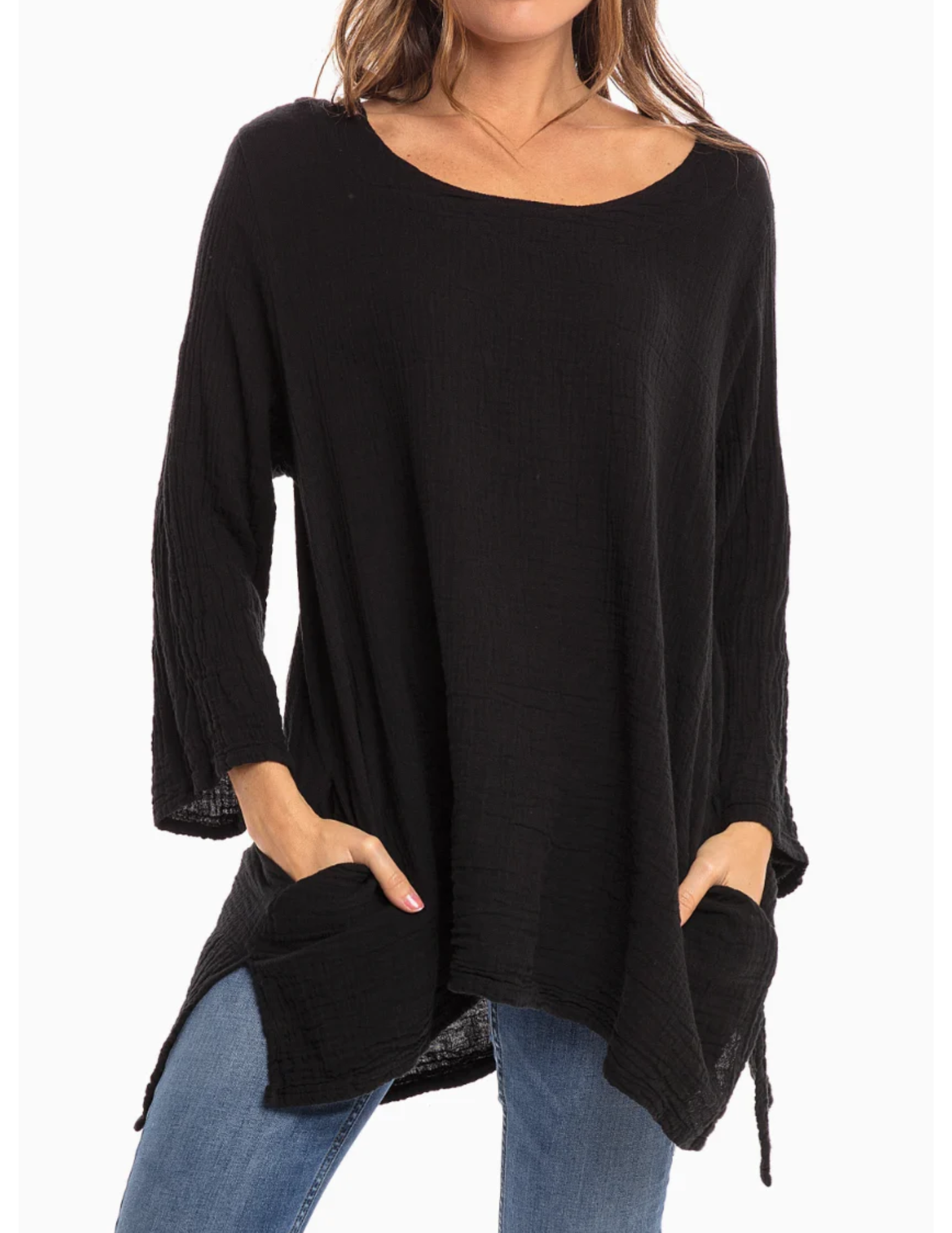 Thai Cotton Long Sleeve Tunic