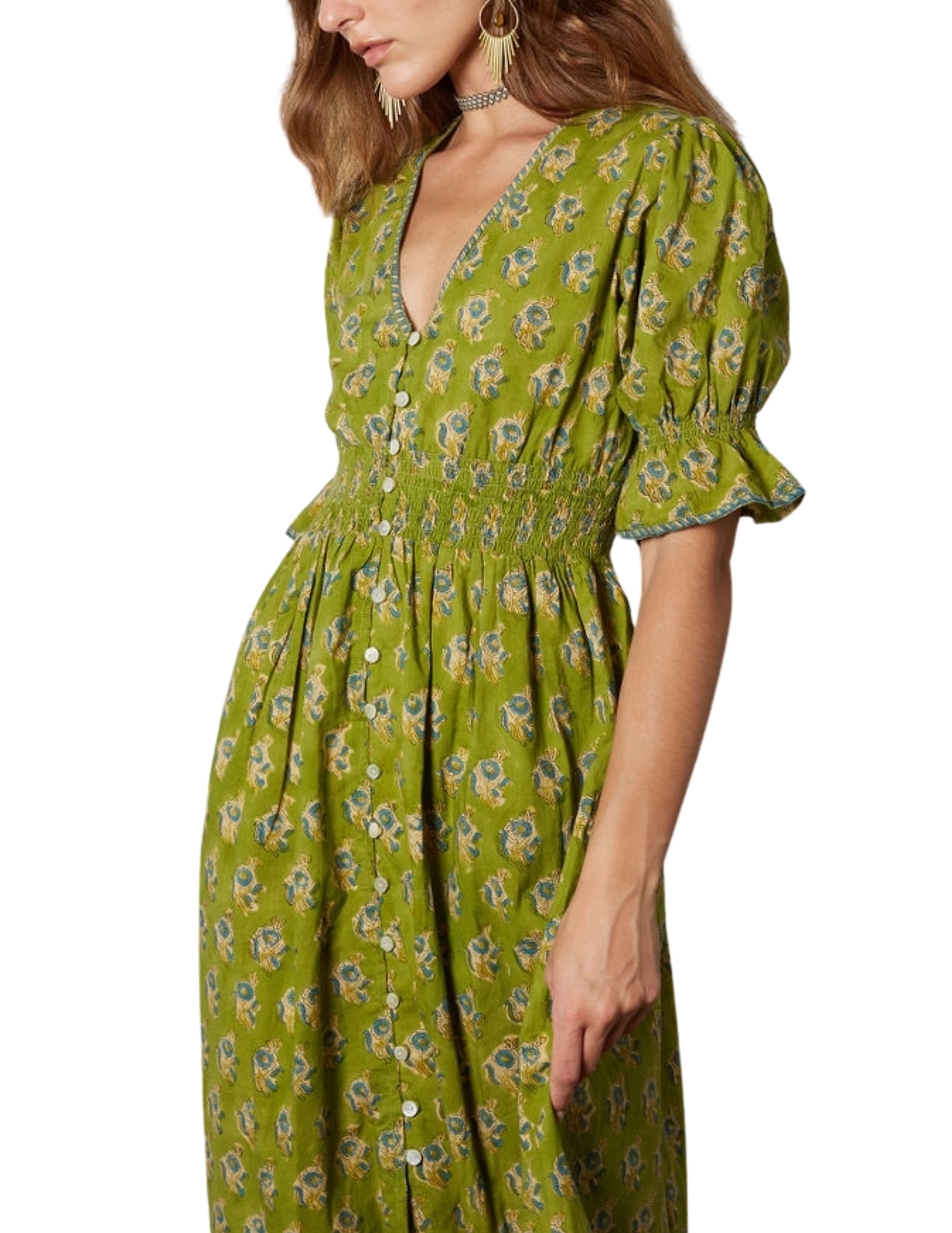 Hand Block Printed Maxi Dress
