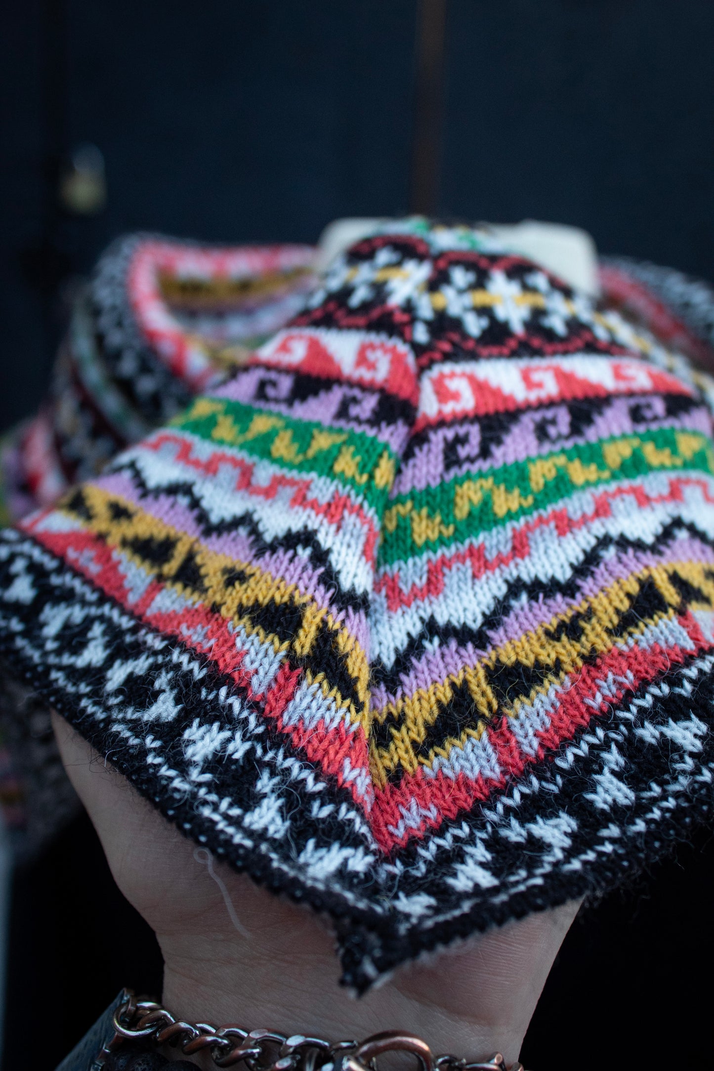 Poncho with sleeves Alpaca