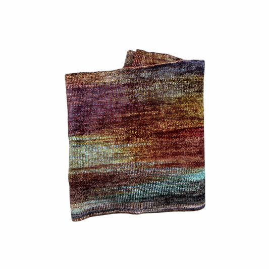 Chenille Earth Colors Scarf
