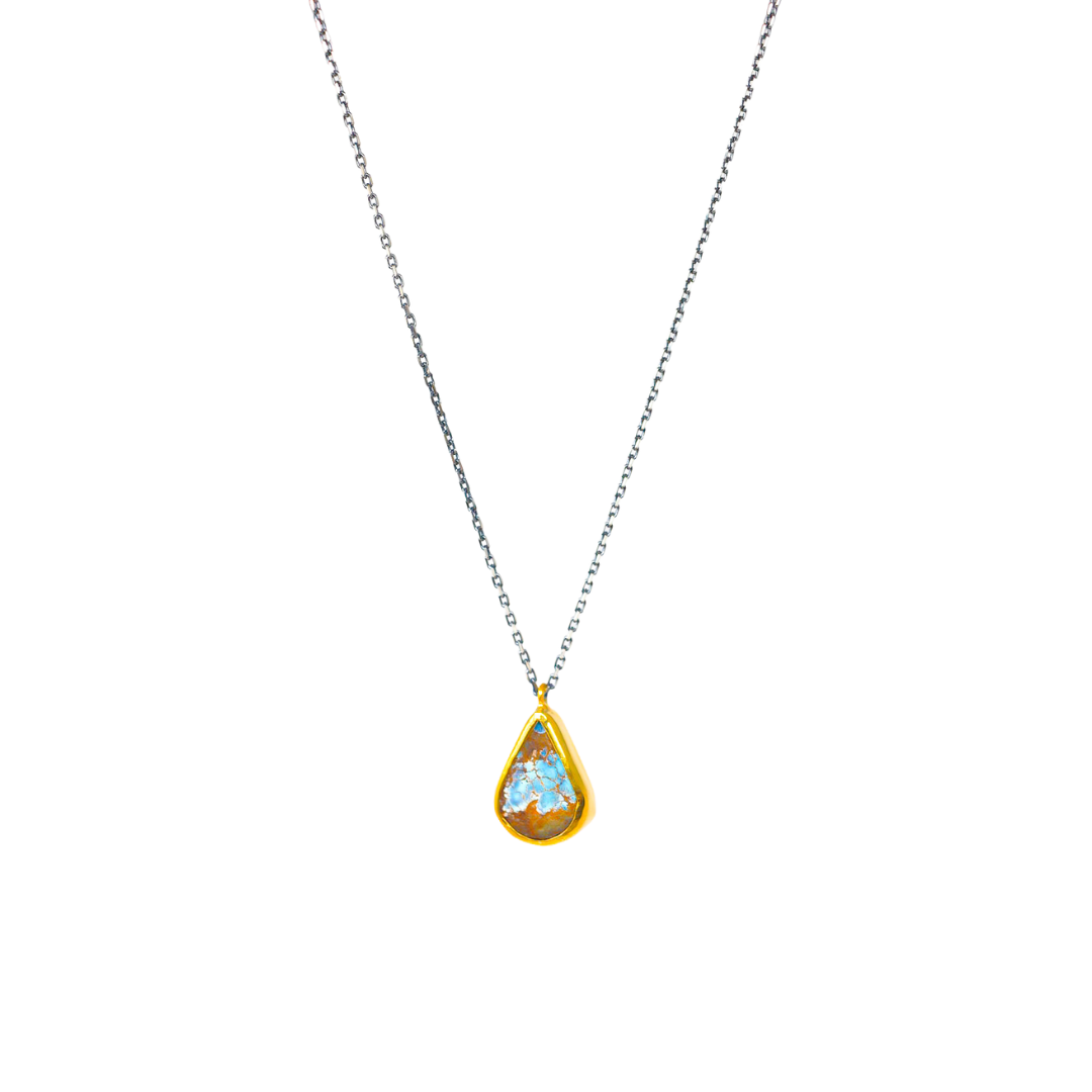Turquoise Gold Vermeil Necklace