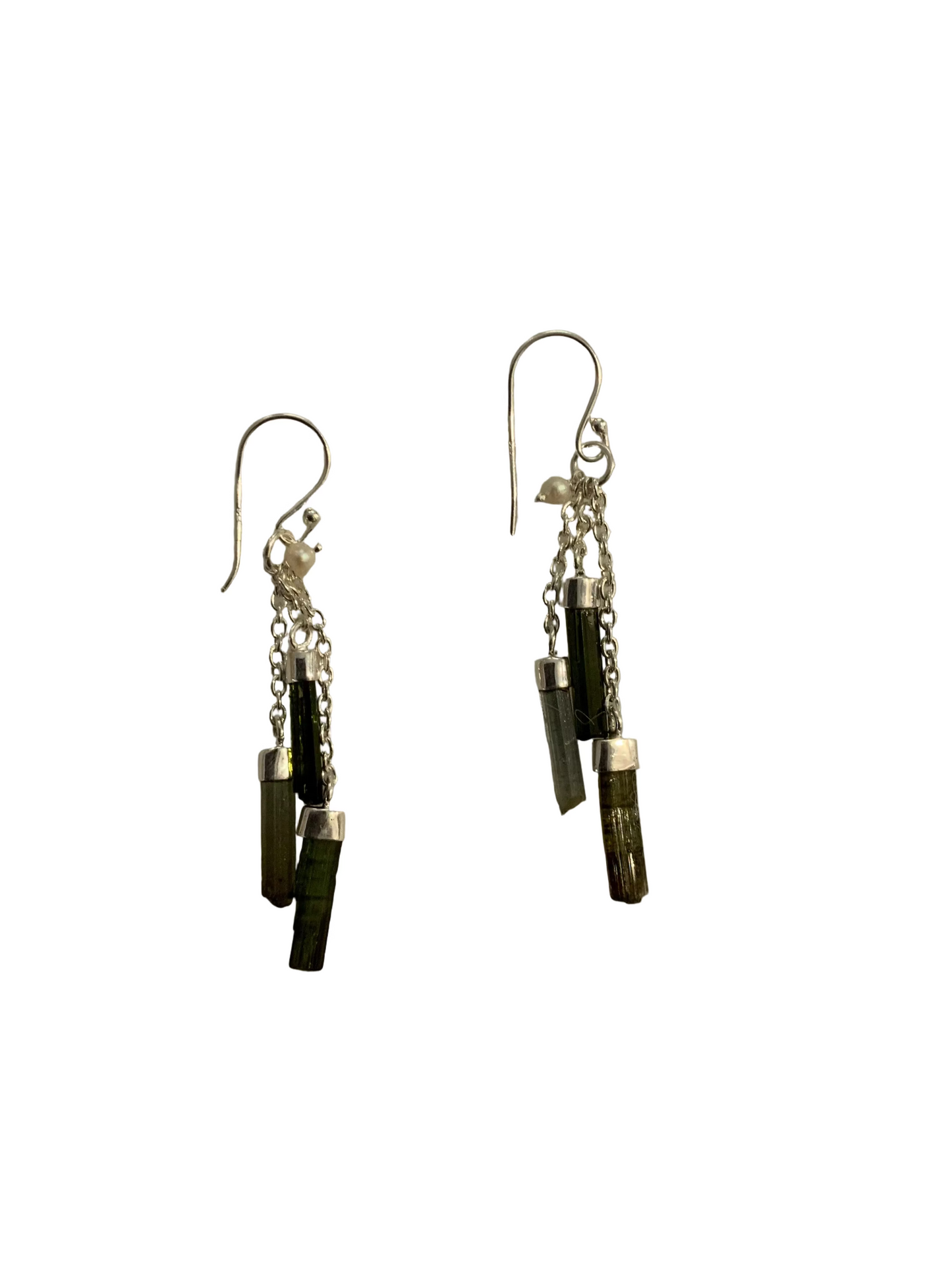 Raw Black Tourmaline Chandelier Set