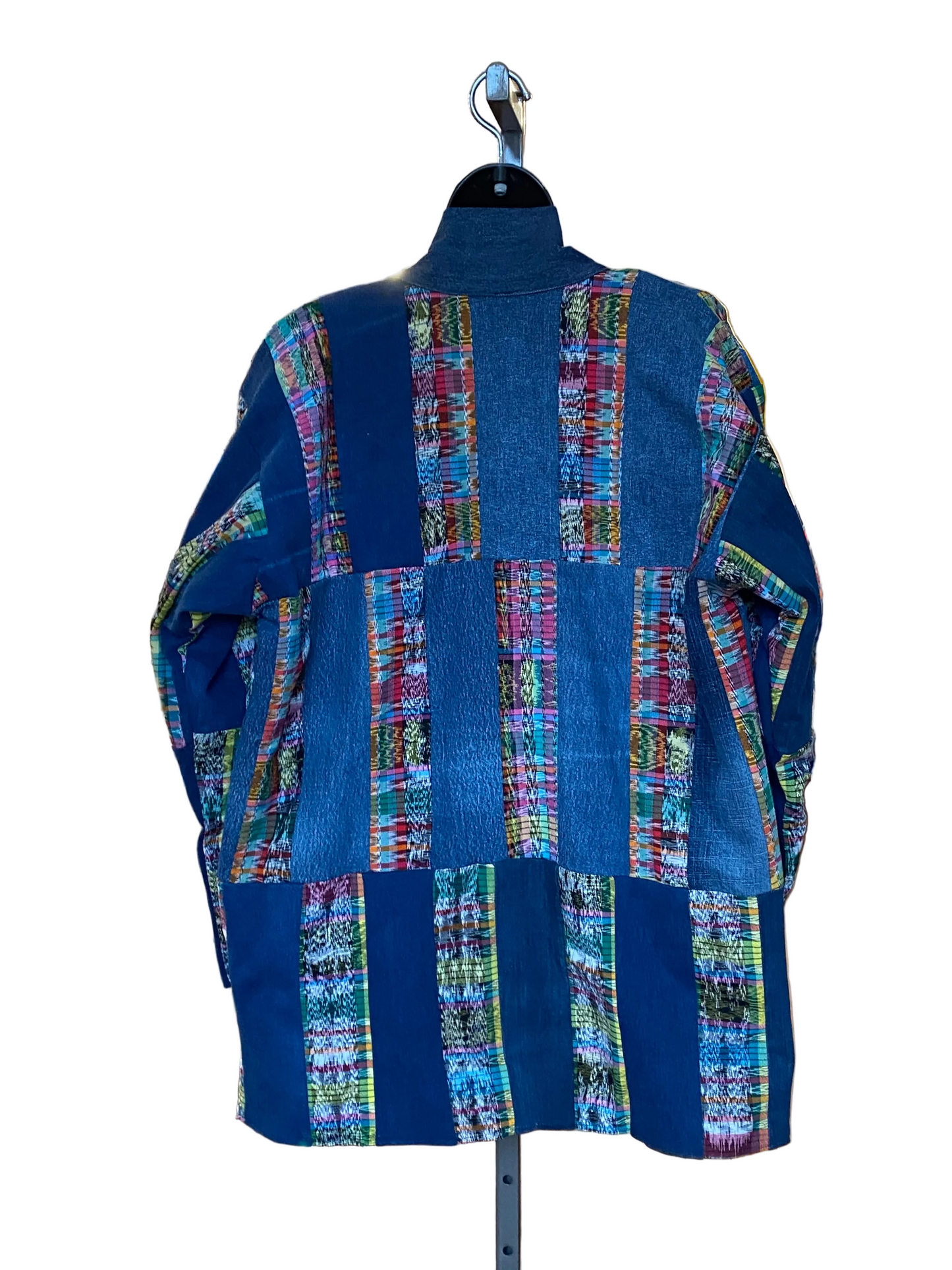 Up-cycle Denim With Ikat Jacket (Lights)