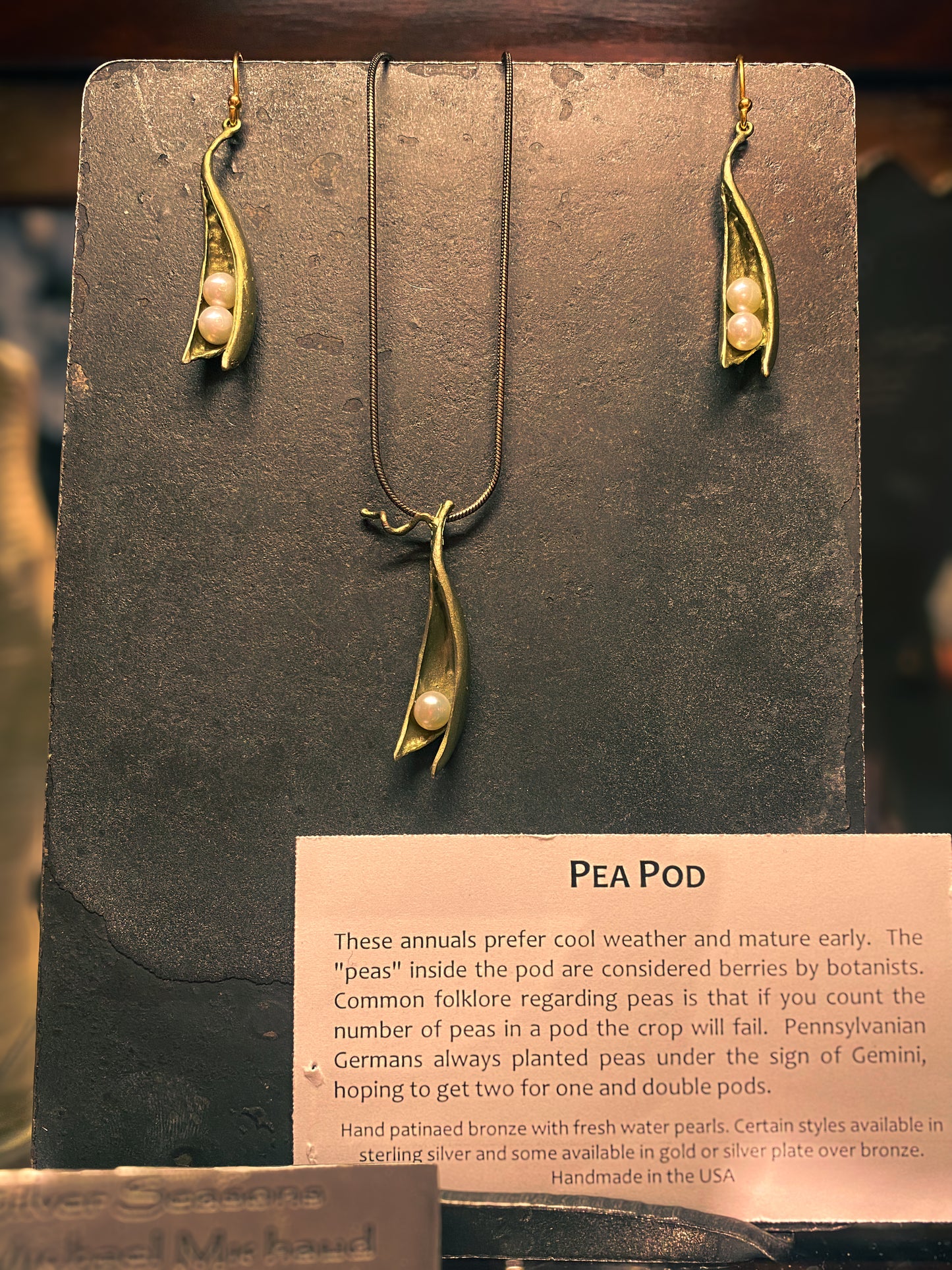 Two Pearls Peas in a Pod Earrings