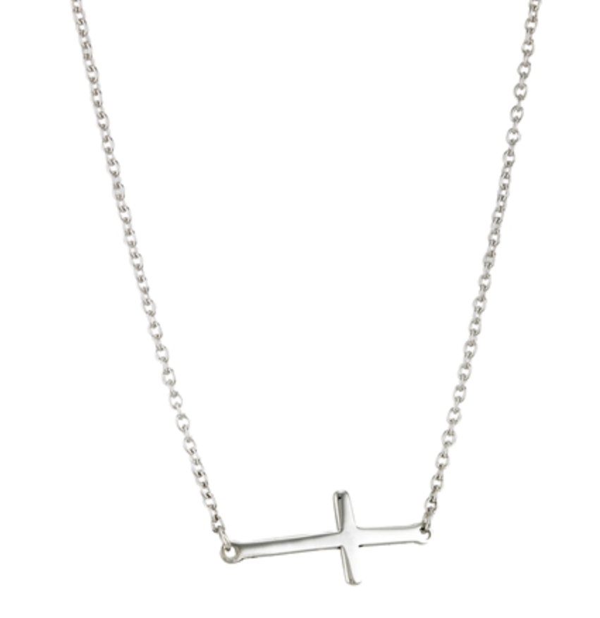 16 Inch Cross Necklace With 2 Inch Extension