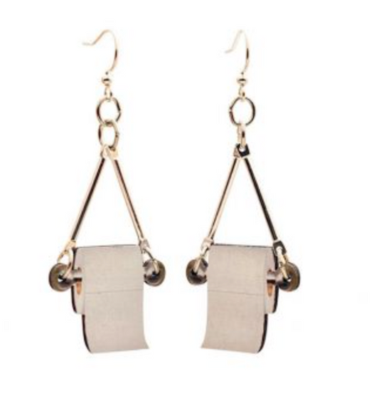 Toilet Paper Earrings