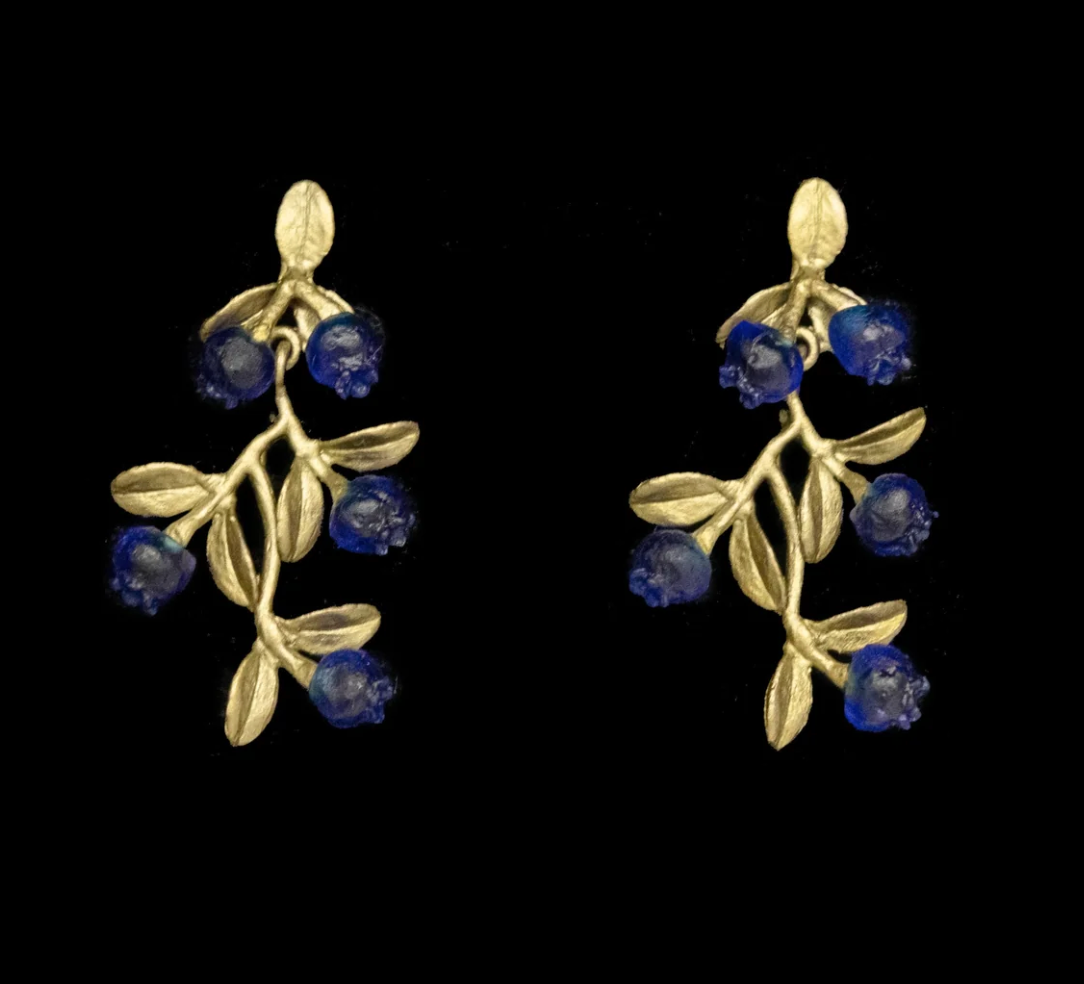 Petite Blueberry Post Earrings