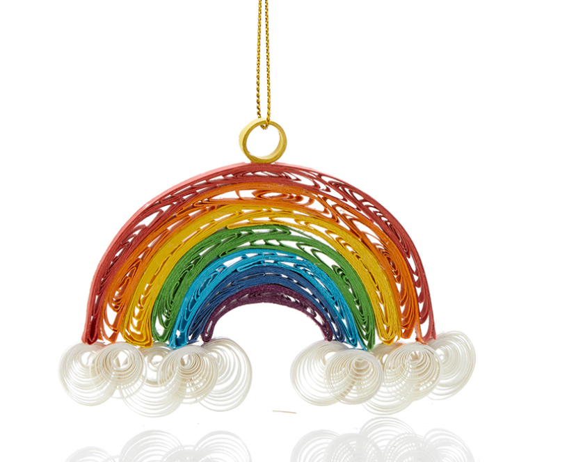 Quilled Rainbow Ornament