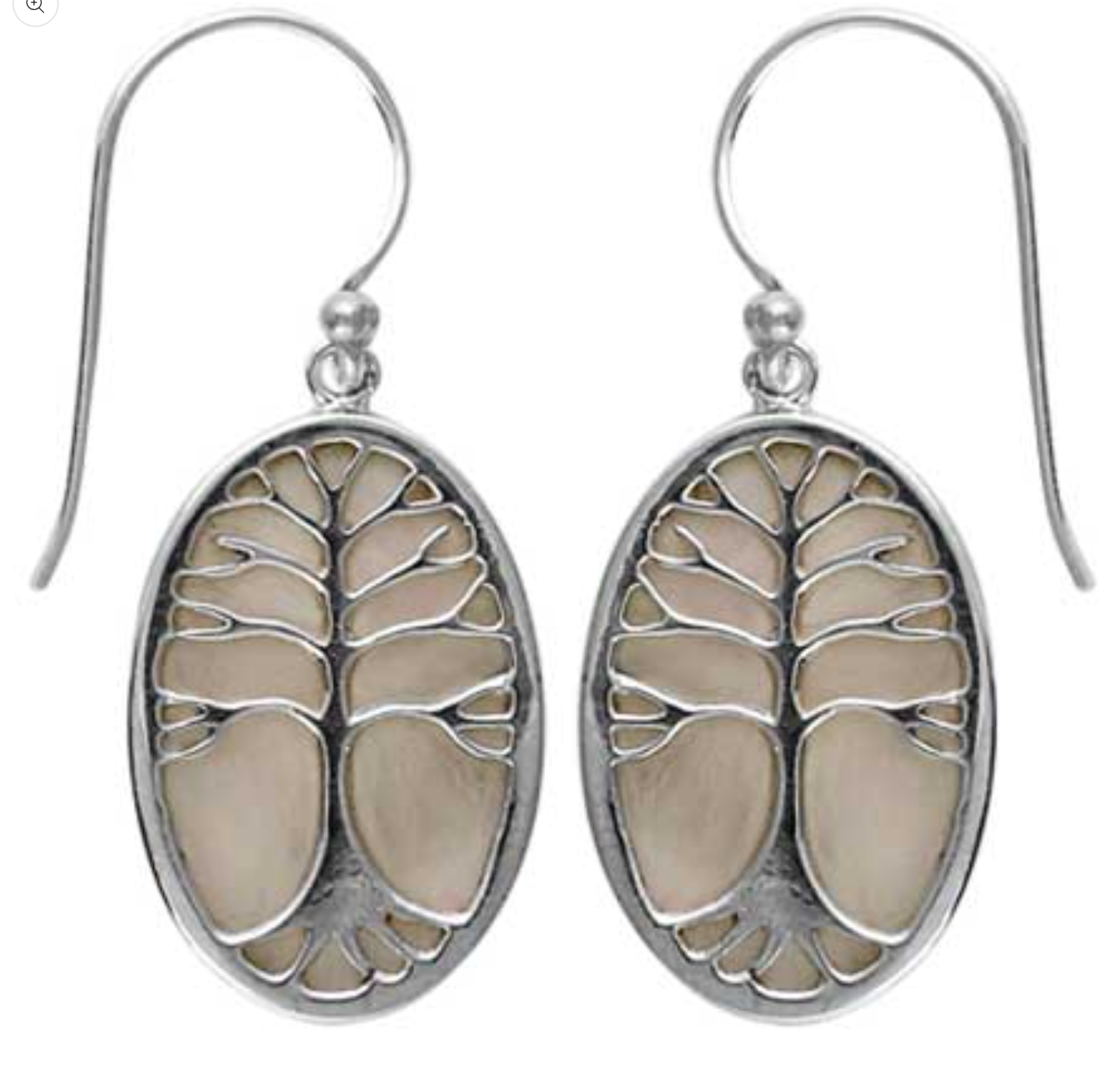 Mother of Pearl Tree of Life Earrings