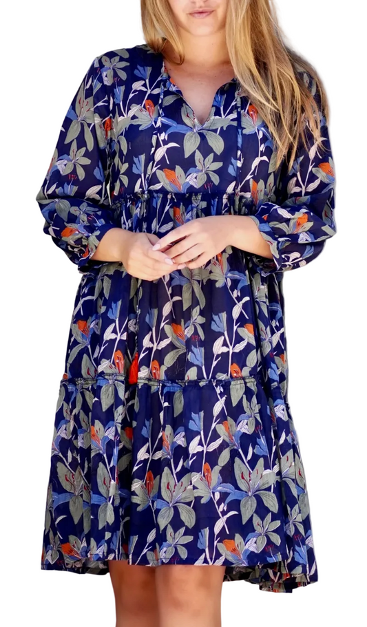 Camby Dress Navy Floral