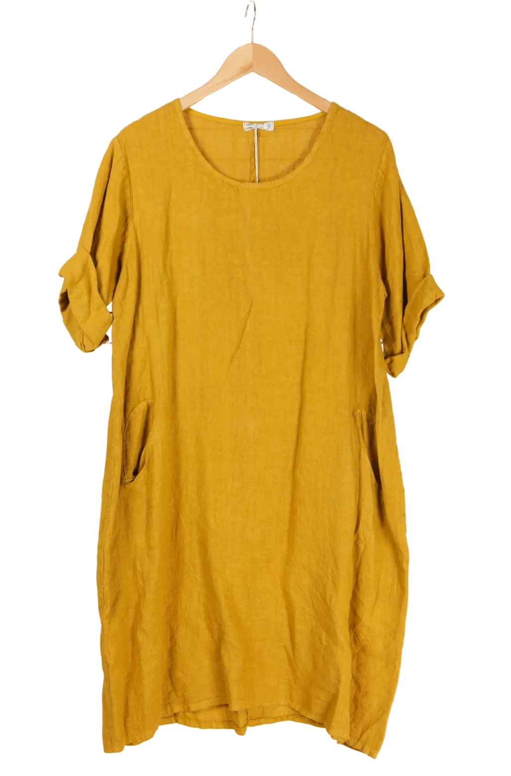 Round Neck Linen Dress