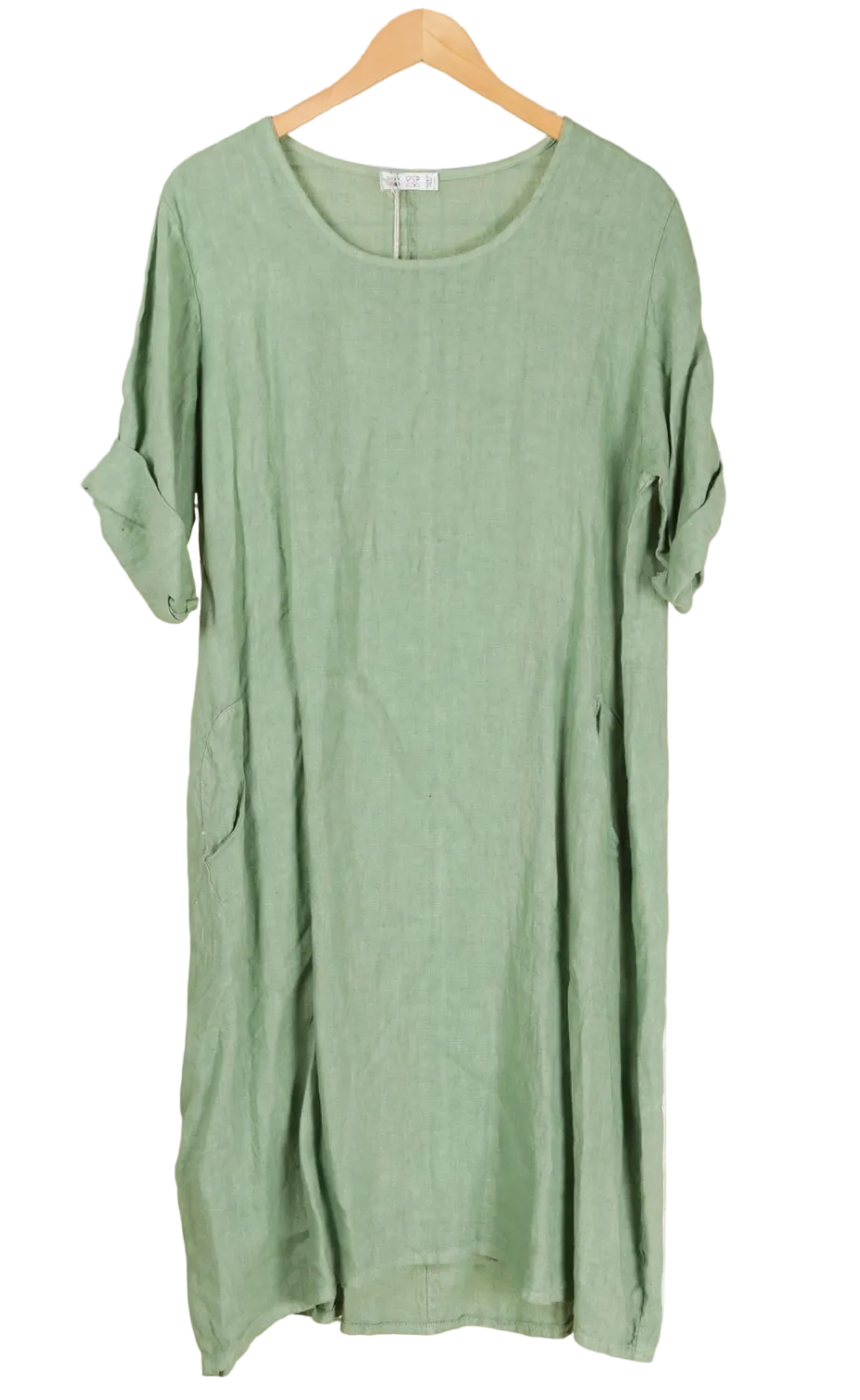Round Neck Linen Dress