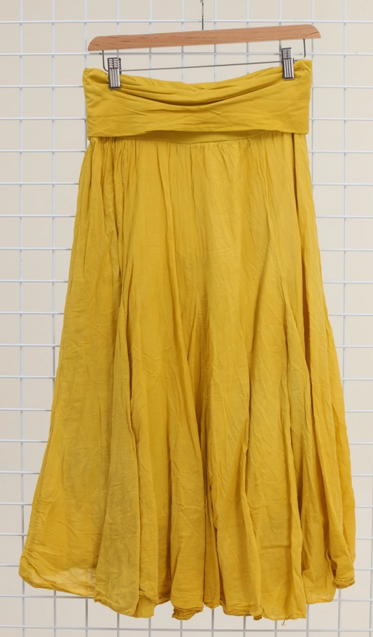 Ruffle Cotton Simple Skirt