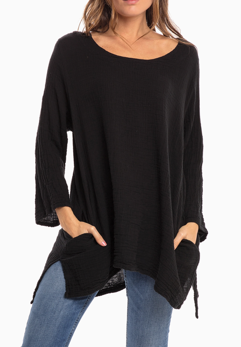 Thai Cotton Long Sleeve Tunic