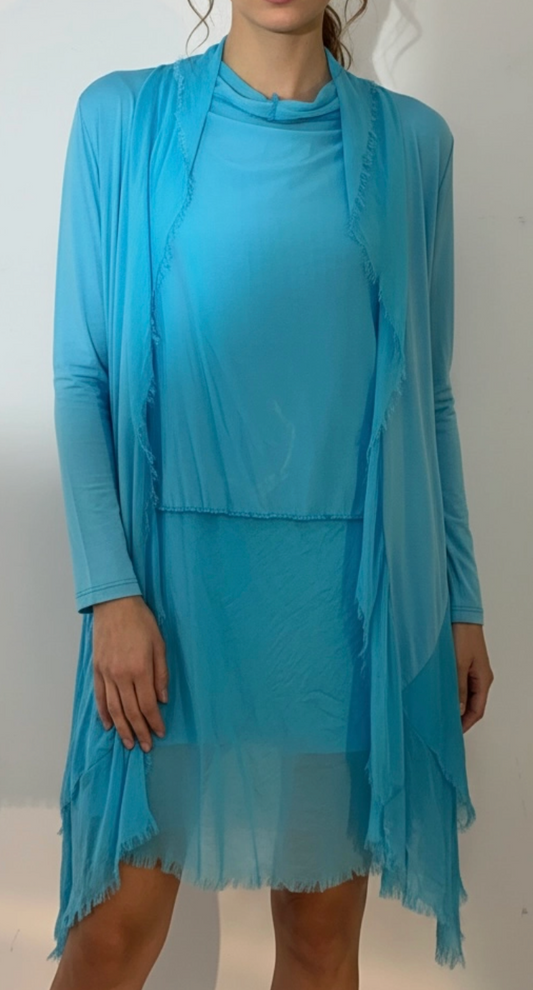 Silk and Viscose Cardigan