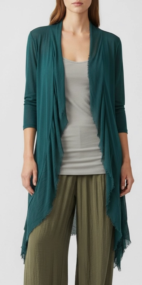 Silk and Viscose Cardigan