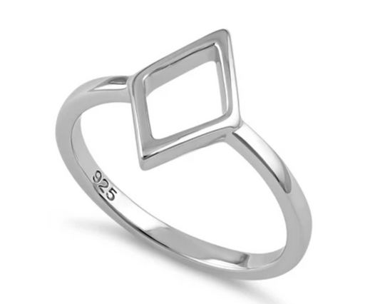 Sterling Silver Diamond Ring