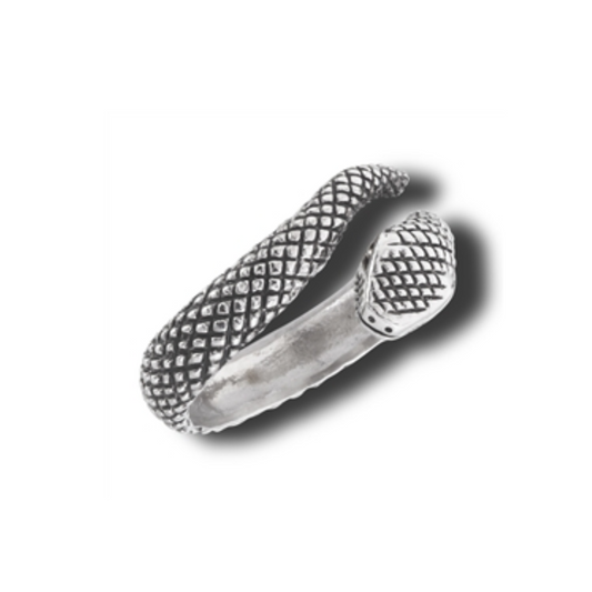Stainless Steel Textured Snake Ring