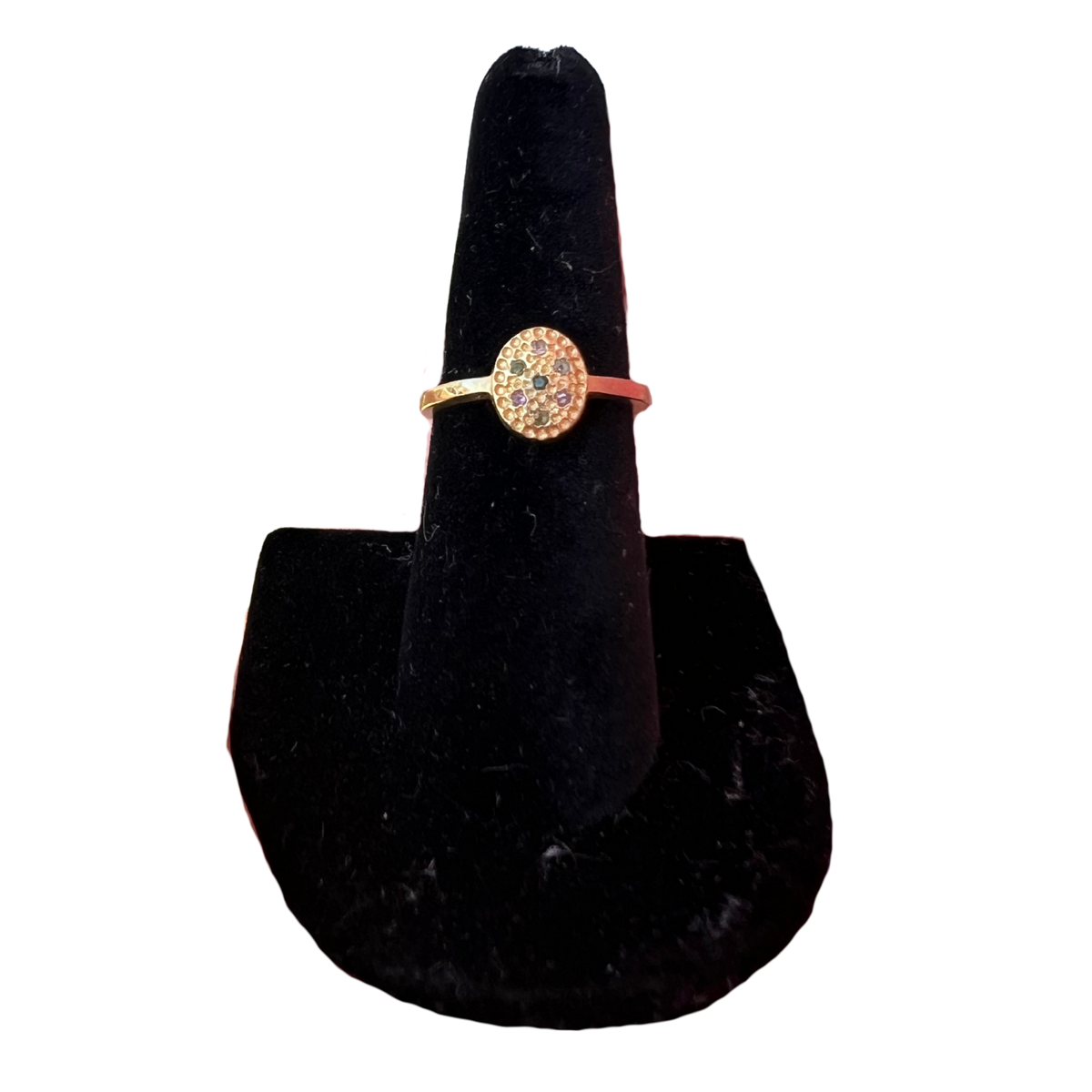Seven Stone 18k Gold Vermeil Ring