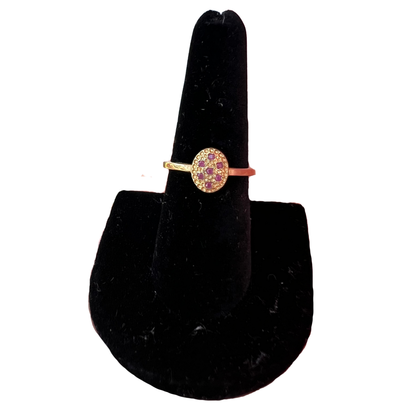 Seven Stone 18k Gold Vermeil Ring