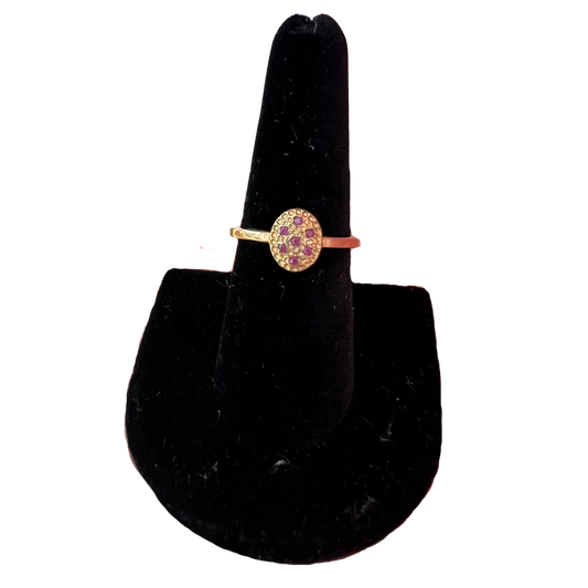 Seven Stone 18k Gold Vermeil Ring