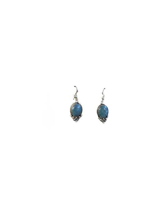 Jade Oval Earrings