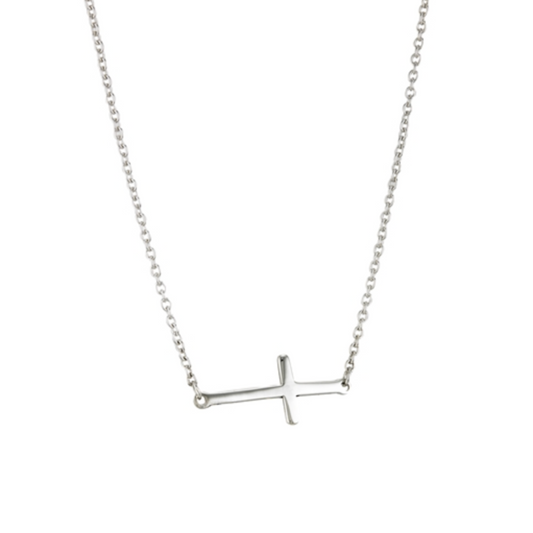 16 Inch Cross Necklace With 2 Inch Extension