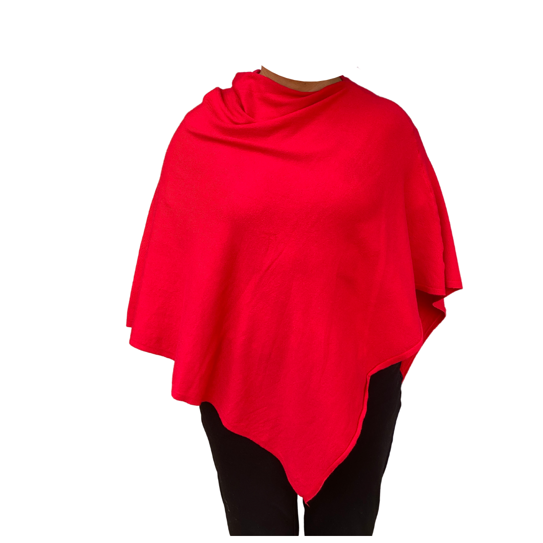 Solid Color Poncho