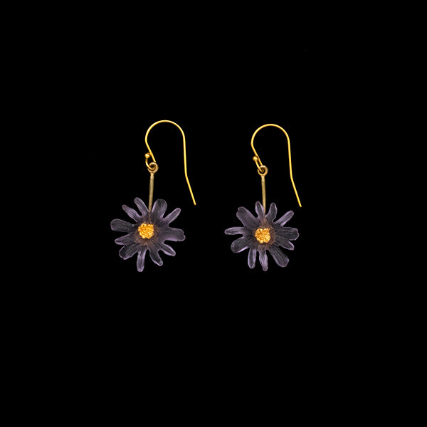 Aster single drop earrings