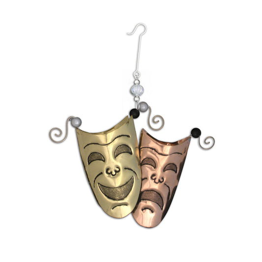 Comedy Tragedy Ornament