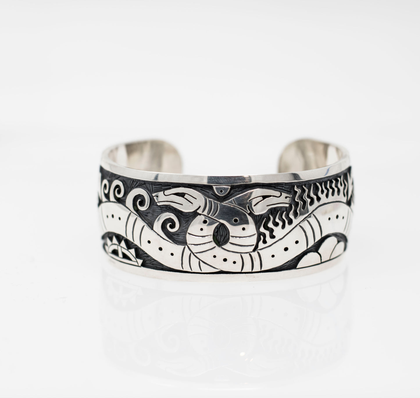Hopi Water and Fire Snake Cuff