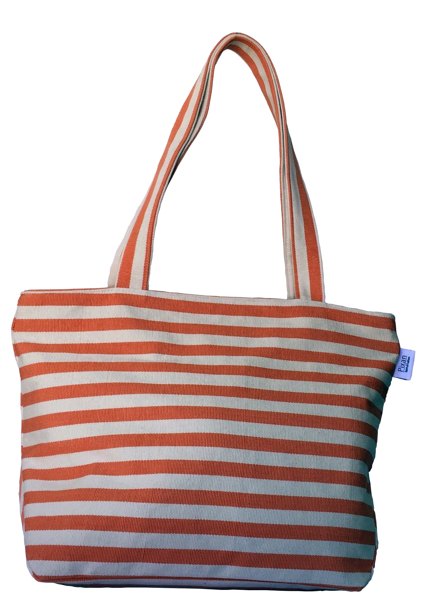 Natural Dye Striped Tote Bag