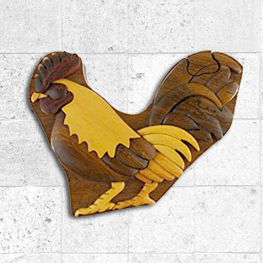 Rooster Puzzle Box