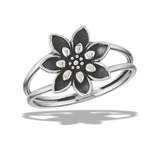 Sterling Silver Classic Lotus Ring
