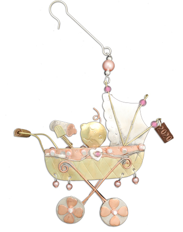 Baby Buggy Ornament